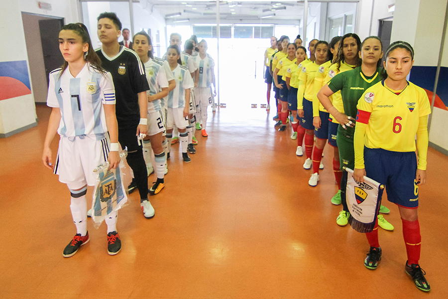 Revisa las postales de la definiciones del quinto y séptimo lugar del Sudamericano Sub 20 Femenino de Futsal - Chile 2018