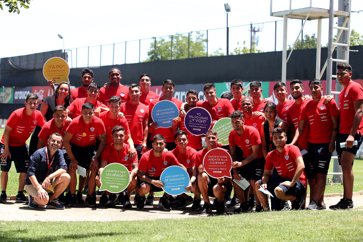 Los jugadores de La Roja Sub 23 se convirtieron en potenciales donantes de células madres