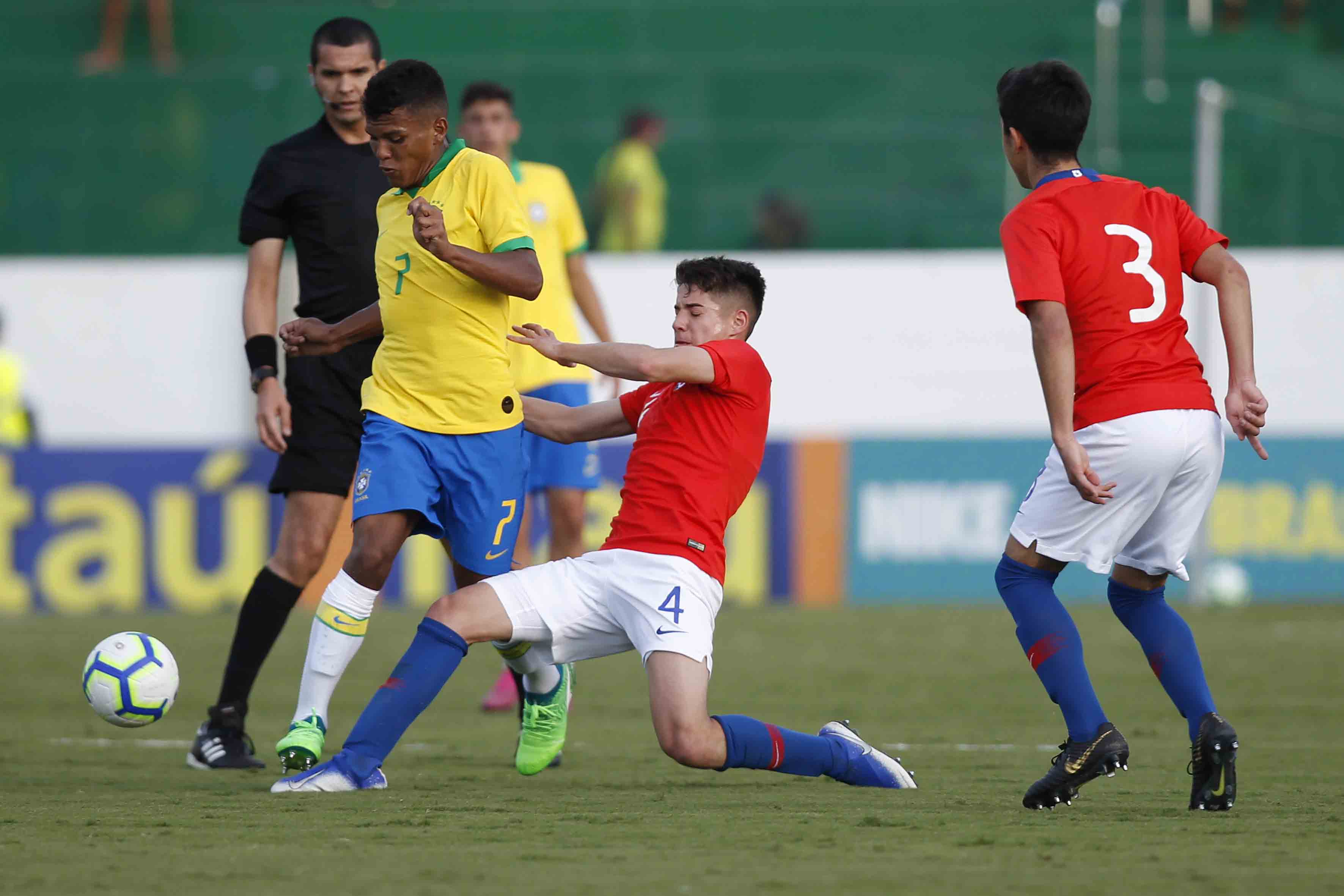 La Roja Sub 17 perdió ante Brasil en el primer amistoso de la semana