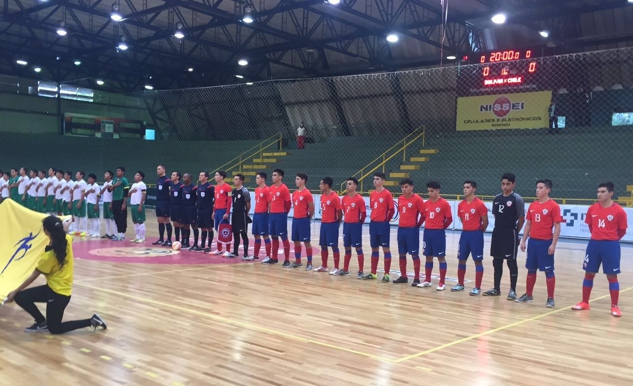 SUDAMERICANO SUB 17 DE FUTSAL CHILE TROPIEZA ANTE BOLIVIA