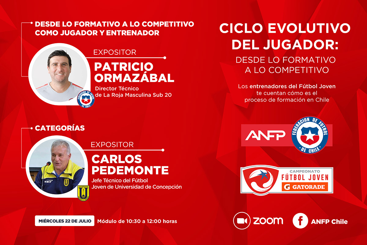 Patricio Ormazábal y Carlos Pedemonte iniciaron el webinar Ciclo Evolutivo del Jugador