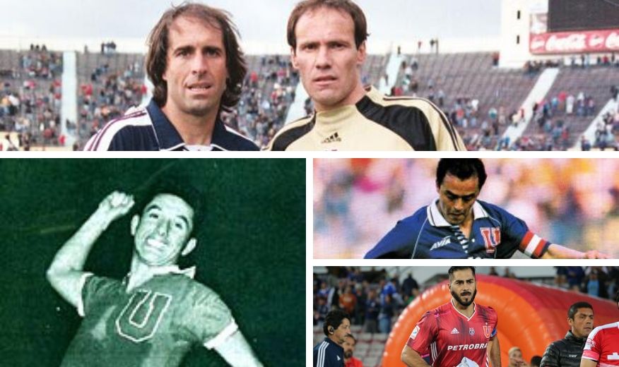 Los jugadores históricos de los 93 años de Universidad de Chile